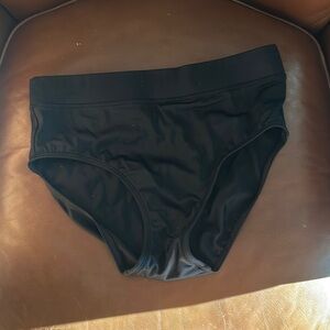 L.L. Bean Black High-Waisted Bikini Bottom